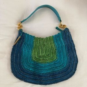 Elliott Lucca raffia shoulder bag